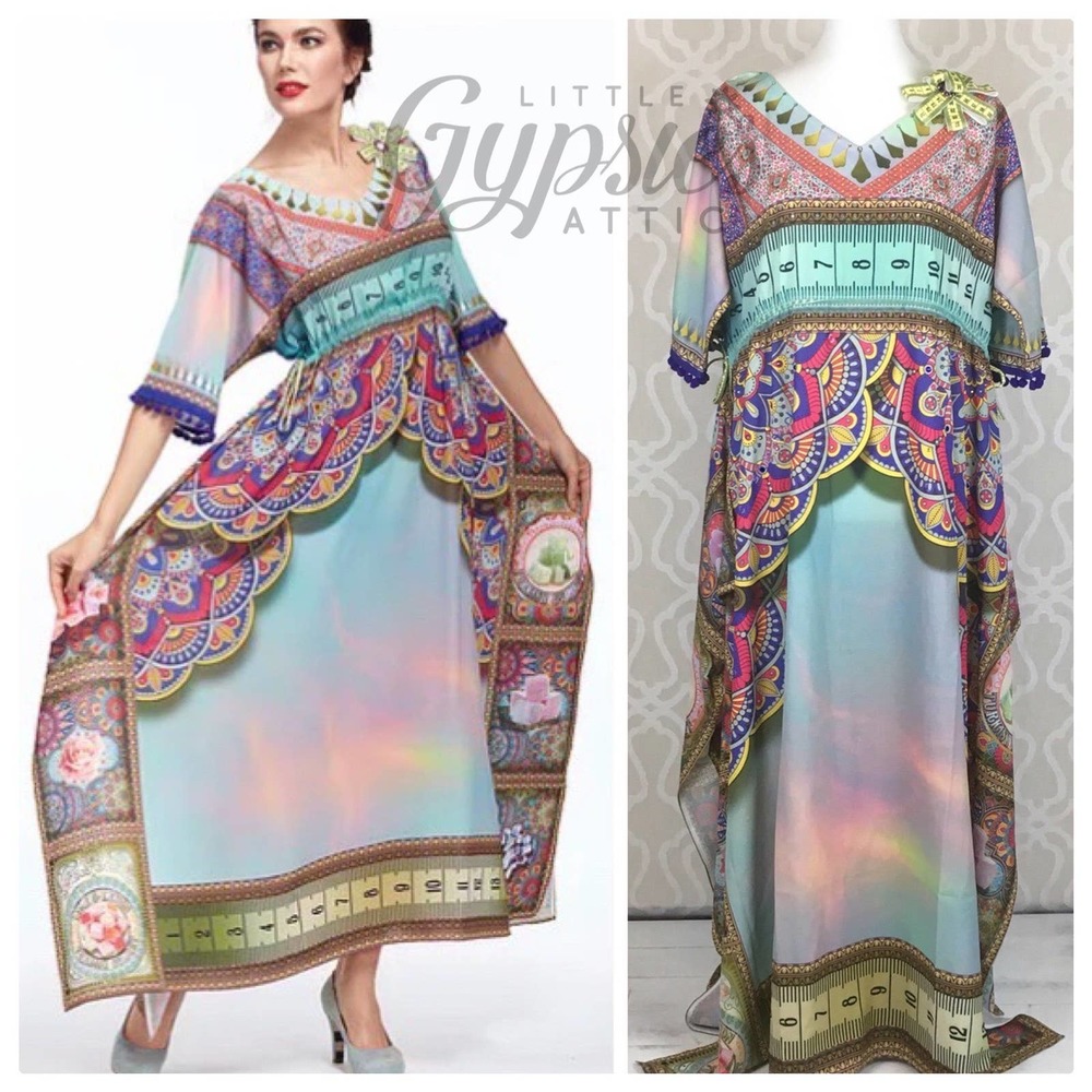 Pastel Rainbows and Prisms Kaftan - Picture 14 of 16